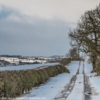 Buy canvas prints of Towards Bowes from Van Farm Lane, Teesdale in Winter by Richard Laidler