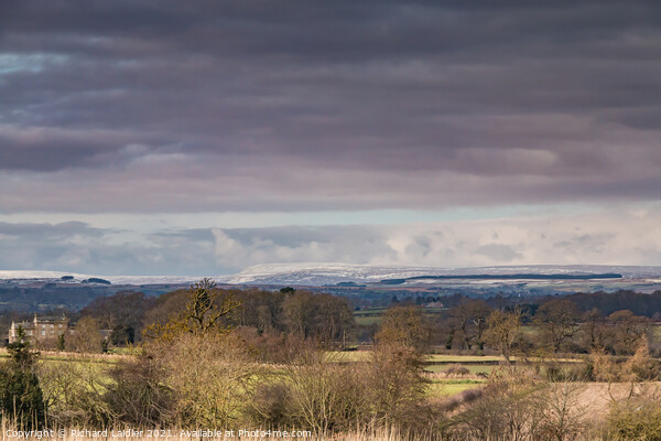 Sky Clearing over Cross Fell and Thorpe, Teesdale Picture Board by Richard Laidler