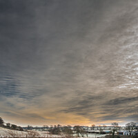 Buy canvas prints of Dramatic Winter Sky over Hutton Magna, Teesdale by Richard Laidler