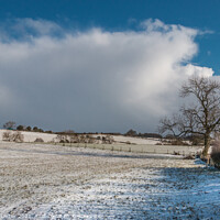 Buy canvas prints of Snowy Hutton Magna, Teesdale by Richard Laidler