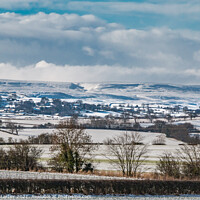 Buy canvas prints of Winter sun on Barningham, Teesdale in the snow by Richard Laidler