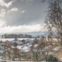 Buy canvas prints of Hutton Magna Village, Teesdale in Snow by Richard Laidler