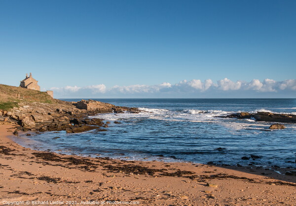 Howick Bathing House and Beach, Northumberland Picture Board by Richard Laidler