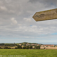 Buy canvas prints of The Northumberland Coastal Path at Alnmouth by Richard Laidler