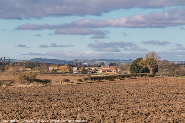 Ovington from Little Hutton Lane Picture Board by Richard Laidler