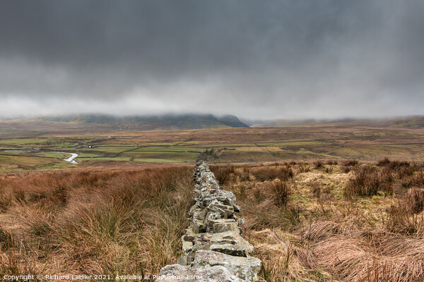Clouds Lifting off Cronkley Scar and Widdybank Fell (1) Picture Board by Richard Laidler
