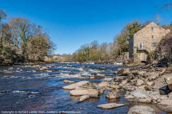 The River Tees and Demesnes Mill, Barnard Castle,  Picture Board by Richard Laidler