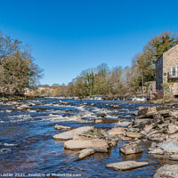 Buy canvas prints of The River Tees and Demesnes Mill, Barnard Castle,  by Richard Laidler