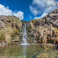 Buy canvas prints of Moorland Beck and Waterfall in Spring Sunshine (1) by Richard Laidler