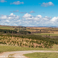 Buy canvas prints of The Stang from Barningham Moor Panorama by Richard Laidler