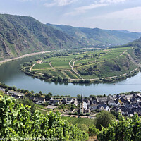Buy canvas prints of View over the bend of the river Moselle in Germany by Lensw0rld 