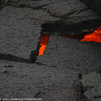 Buy canvas prints of Glimpses of lava in a black lava field in Iceland by Lensw0rld 