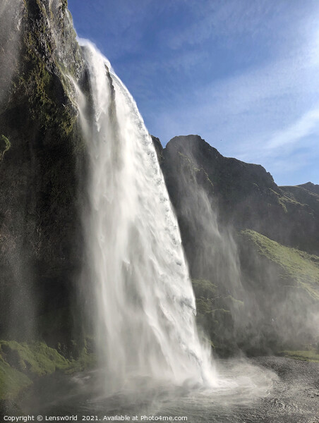 Seljalandsfoss waterfall in Iceland Picture Board by Lensw0rld 