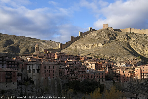 View over the mountain village of Albarracin, Spain Picture Board by Lensw0rld 