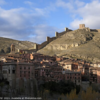 Buy canvas prints of View over the mountain village of Albarracin, Spain by Lensw0rld 