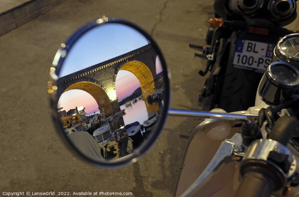 Reflection of Pont du Vallon des Auffes in Marseille, France Picture Board by Lensw0rld 