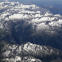 Buy canvas prints of Beautiful view of the Alps from a plane by Lensw0rld 