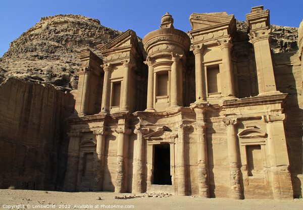The Monastery in Petra, Jordan Picture Board by Lensw0rld 