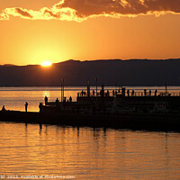 Buy canvas prints of Sunset scene seen in Enoshima, Japan by Lensw0rld 