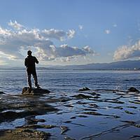 Buy canvas prints of Spectacular scenery at the coast of Enoshima, Japan by Lensw0rld 