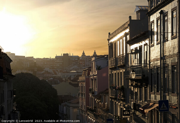 Bright sunset in Lisbon, Portugal Picture Board by Lensw0rld 