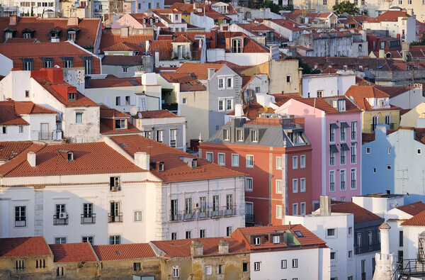 Buildings and roof tops in Lisbon  Picture Board by Lensw0rld 