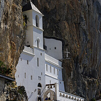 Buy canvas prints of The beautiful sight of the Monastery of Ostrog in Montenegro by Lensw0rld 