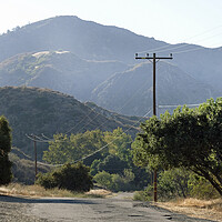 Buy canvas prints of Empty road leading through Ed Davis Park in Califo by Lensw0rld 