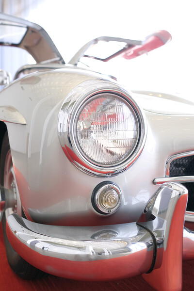 Detail of a classic car with wing doors Picture Board by Lensw0rld 