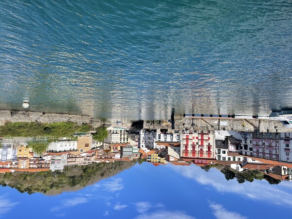 Harbor view of the coastal town of Mundaka, Spain Picture Board by Lensw0rld 