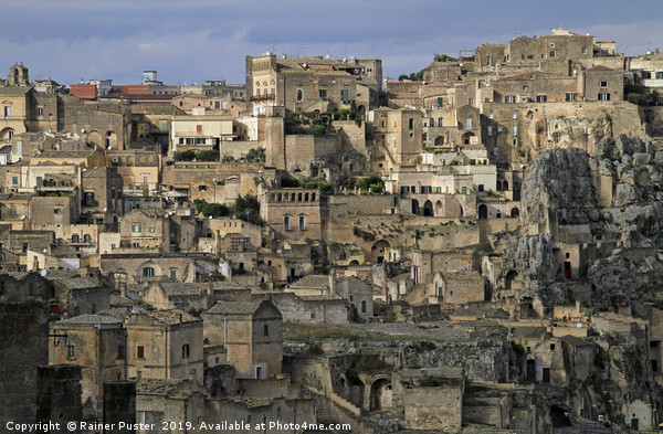 View over the gorgeous city of Matera, Italy Picture Board by Lensw0rld 