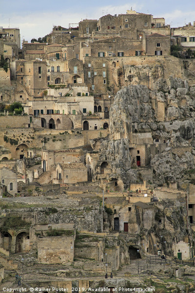 View over the gorgeous city of Matera, Italy Picture Board by Lensw0rld 