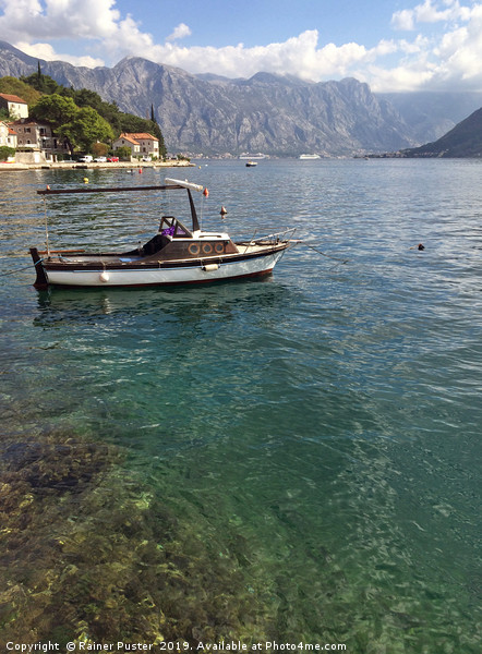 Beautiful view from Perast over the Bay of Kotor Picture Board by Lensw0rld 