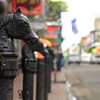Buy canvas prints of Close-up of street posts in New Orleans by Lensw0rld 