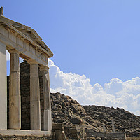 Buy canvas prints of Ancient Greek ruins on Delos, Greece by Lensw0rld 