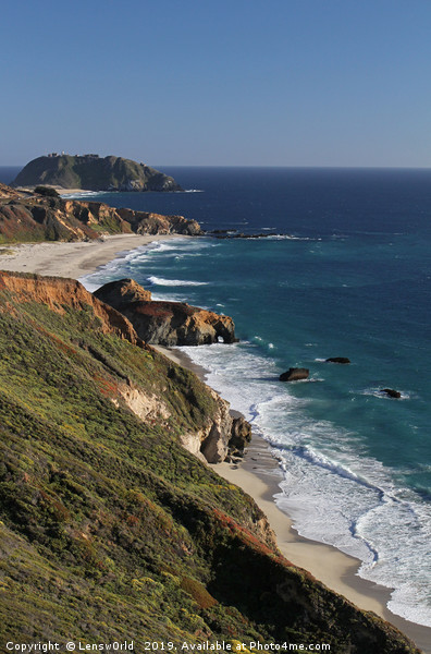 Gorgeous coastal view off Highway 1 Picture Board by Lensw0rld 