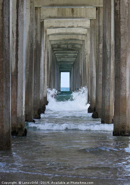 Pier of Black's Beach, San Diego Picture Board by Lensw0rld 