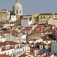Buy canvas prints of View over the old town of Lisbon by Lensw0rld 