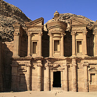 Buy canvas prints of The "Monastery" in Petra, Jordan by Lensw0rld 