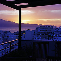 Buy canvas prints of Sunset over Crete, Greece by Lensw0rld 