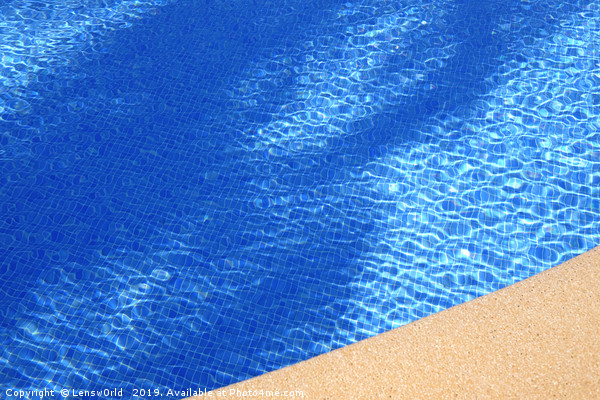 Summer feeling - ripples on an outdoor pool Picture Board by Lensw0rld 