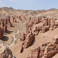 Buy canvas prints of Charyn Canyon in Kazakhstan by Lensw0rld 