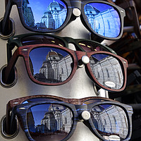 Buy canvas prints of Florence Cathedral reflected in sunglasses by Lensw0rld 