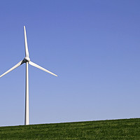 Buy canvas prints of Wind turbine on a field by Lensw0rld 