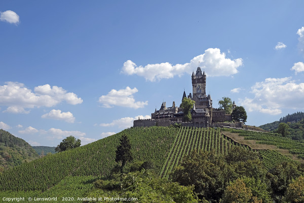 The "Reichsburg" - the Imperial Castle in Cochem,  Picture Board by Lensw0rld 