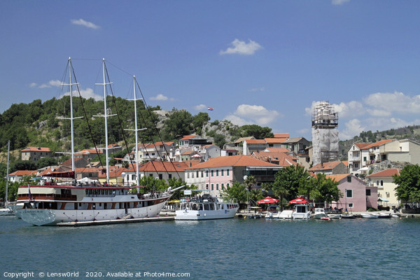 The port of Skradin, Croatia Picture Board by Lensw0rld 