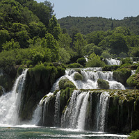Buy canvas prints of Waterfalls in Krka national park by Lensw0rld 