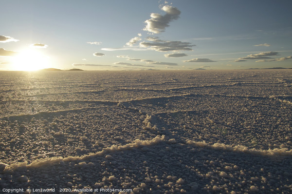 Gorgeous patterns in Salar de Uyuni, Bolivia Picture Board by Lensw0rld 