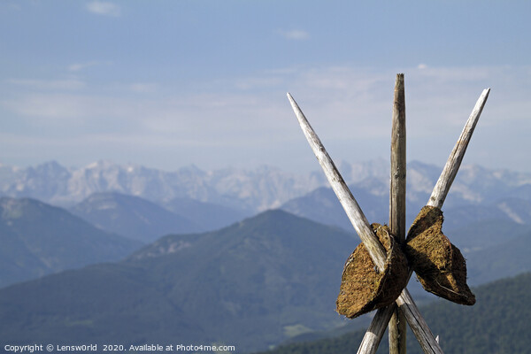 Mountain range in the European Alps Picture Board by Lensw0rld 