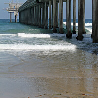 Buy canvas prints of Pier at Scripps beach in San Diego by Lensw0rld 